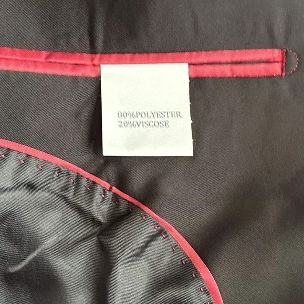 Men’s Coofandy black suit jacket and bow tie. Size Large new with tag